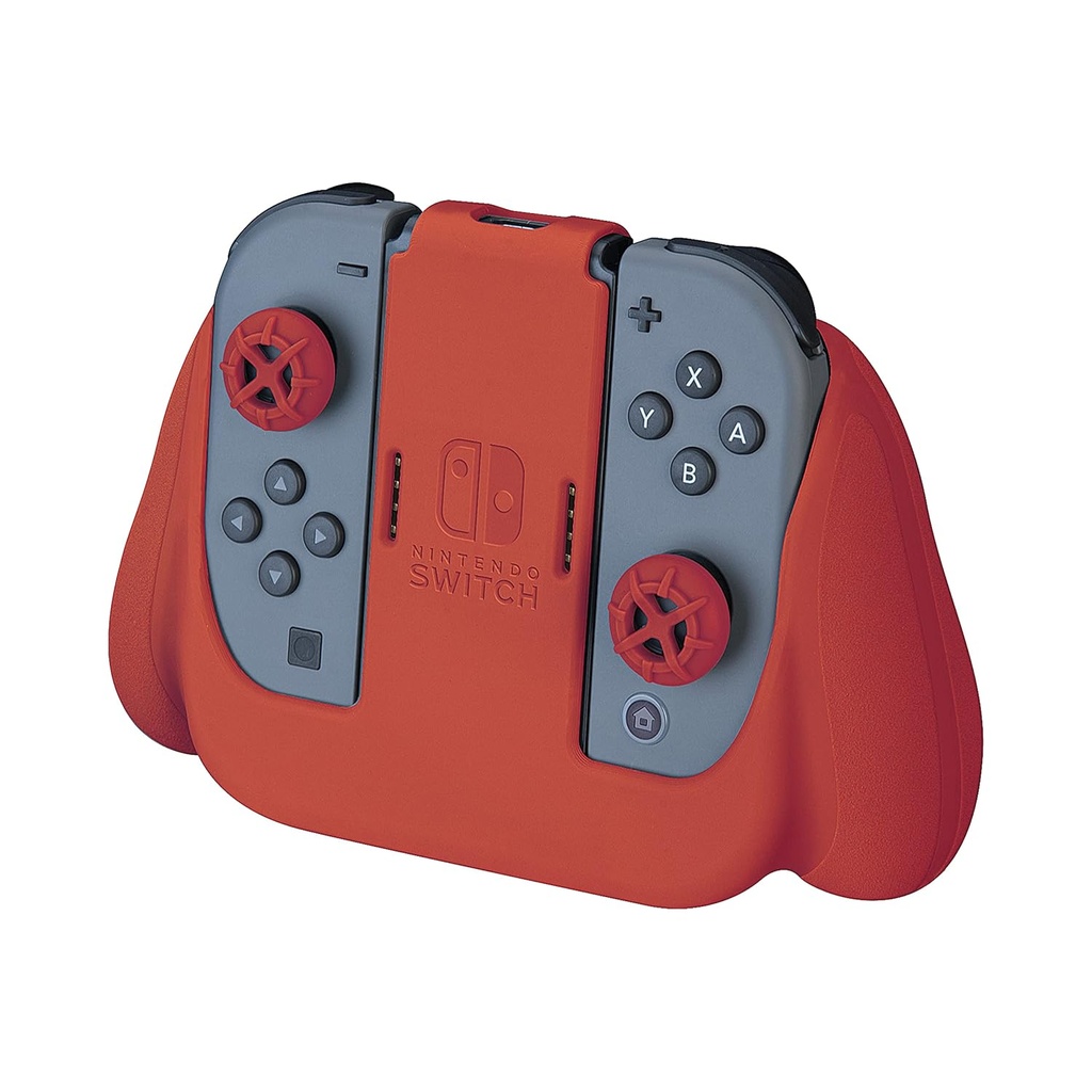 PROTECTOR JOY-CON SILICONA GRIP Y PATICAS ROJO